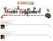 Tablet Screenshot of mentenjambre.com